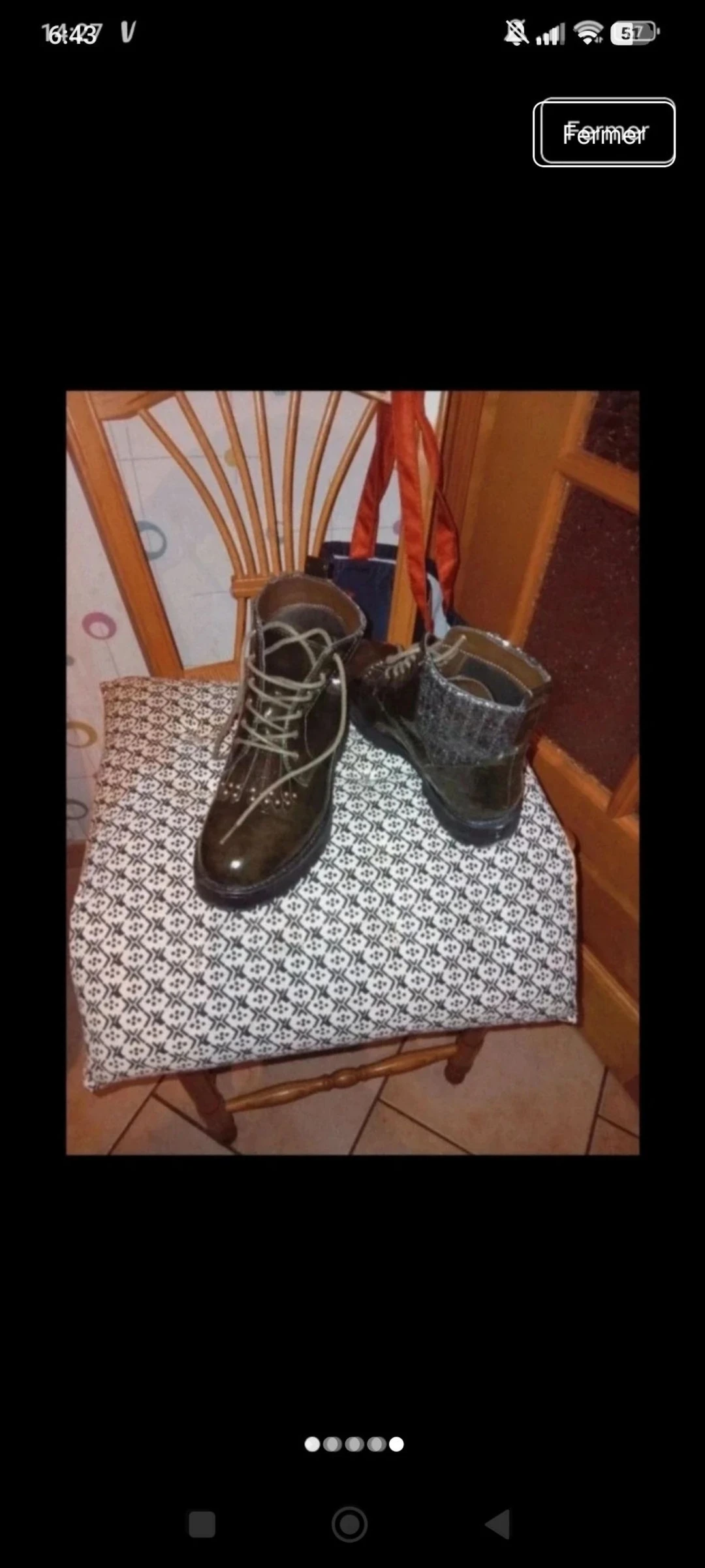 Bottines à lacets 